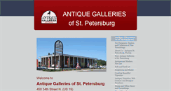 Desktop Screenshot of antiquegalleriesofstpetersburg.com